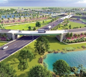 Công trình xây dựng đường cao tốc Biên Hòa - Vũng Tàu - Công ty Phú quý cho thuê và thi công cừ Larsen