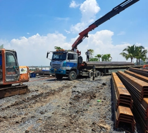 Cống mã voi, Cao Lãnh, Đồng Tháp - Phú Quý - Cọc cừ larsen