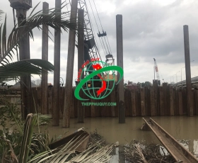 Cho Thuê thép cọc cừ larsen IV, III chiều dài 6m->12m/cây giá cho thuê 550đ