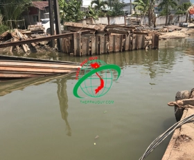 Nhận thi công đóng nhổ thép cọc cừ larsen, lắp đặt hệ khung giằng