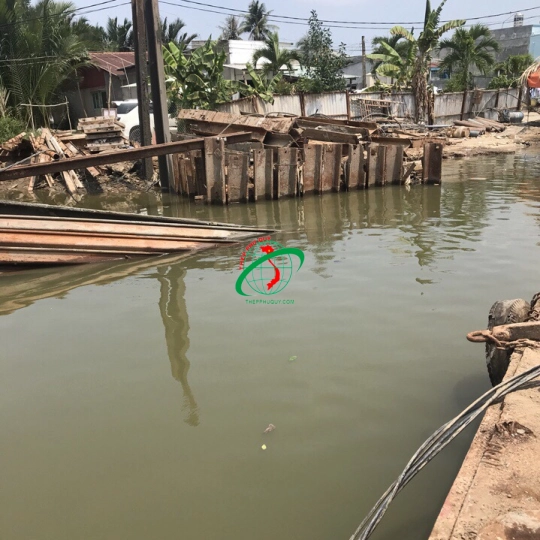 Cho Thuê thép cọc cừ larsen IV, III chiều dài 6m->12m/cây giá cho thuê 550đ