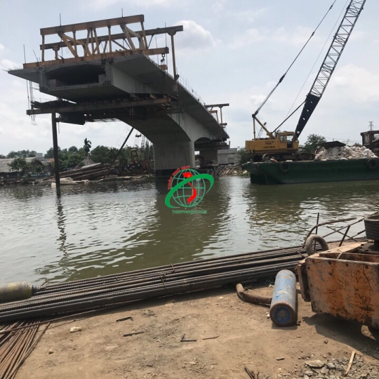 Nhận thi công đóng nhổ thép cọc cừ larsen, lắp đặt hệ khung giằng