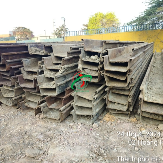 Thép cọc cừ Larsen hàng đã qua sử dụng